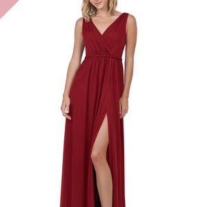 Azazie Tanicia Burgundy Bridesmaid Dress